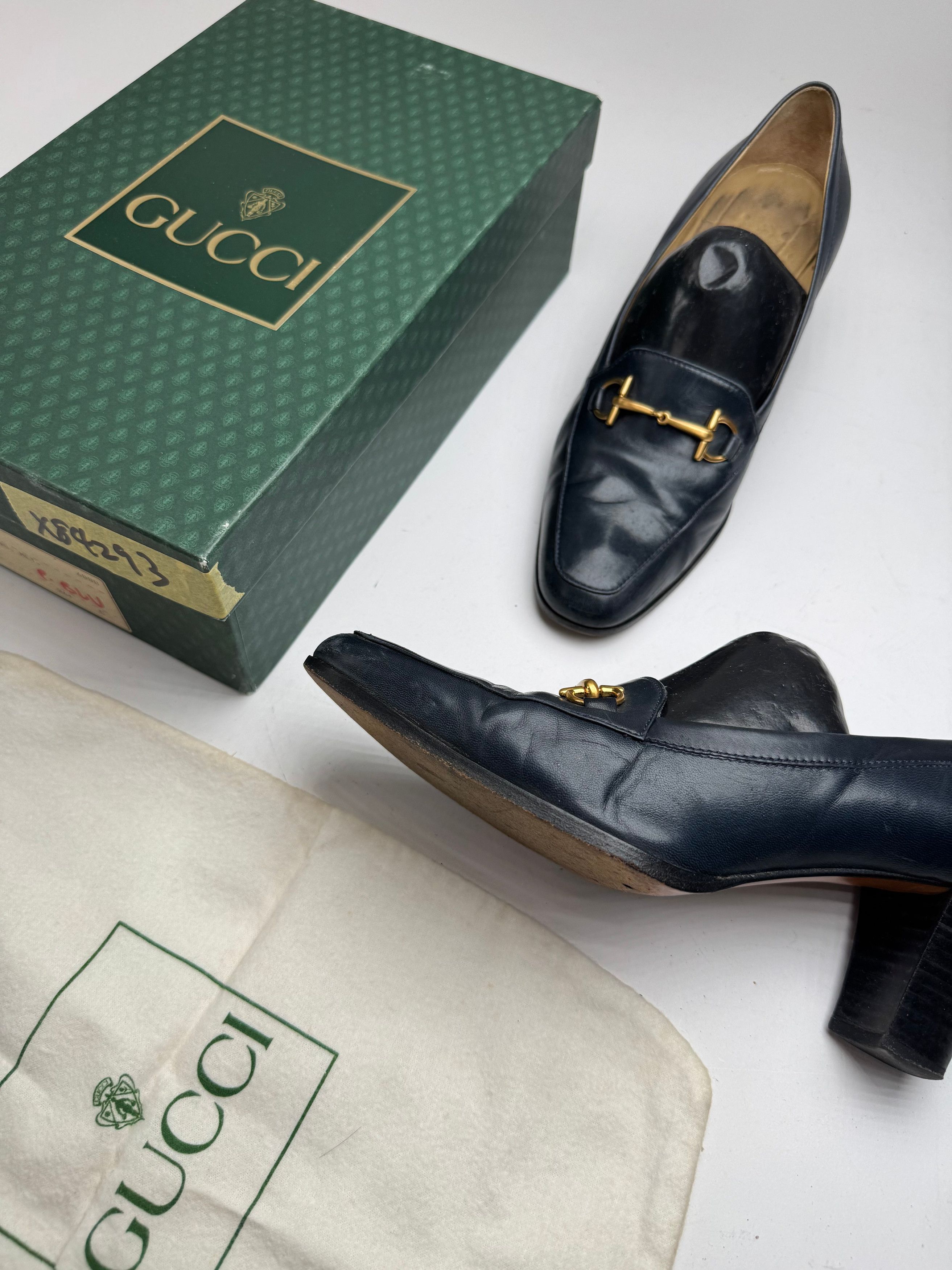Gucci Vintage Horsebit Patent Leather Pumps 36,5 Size US 6 / IT 36 - 14 Thumbnail