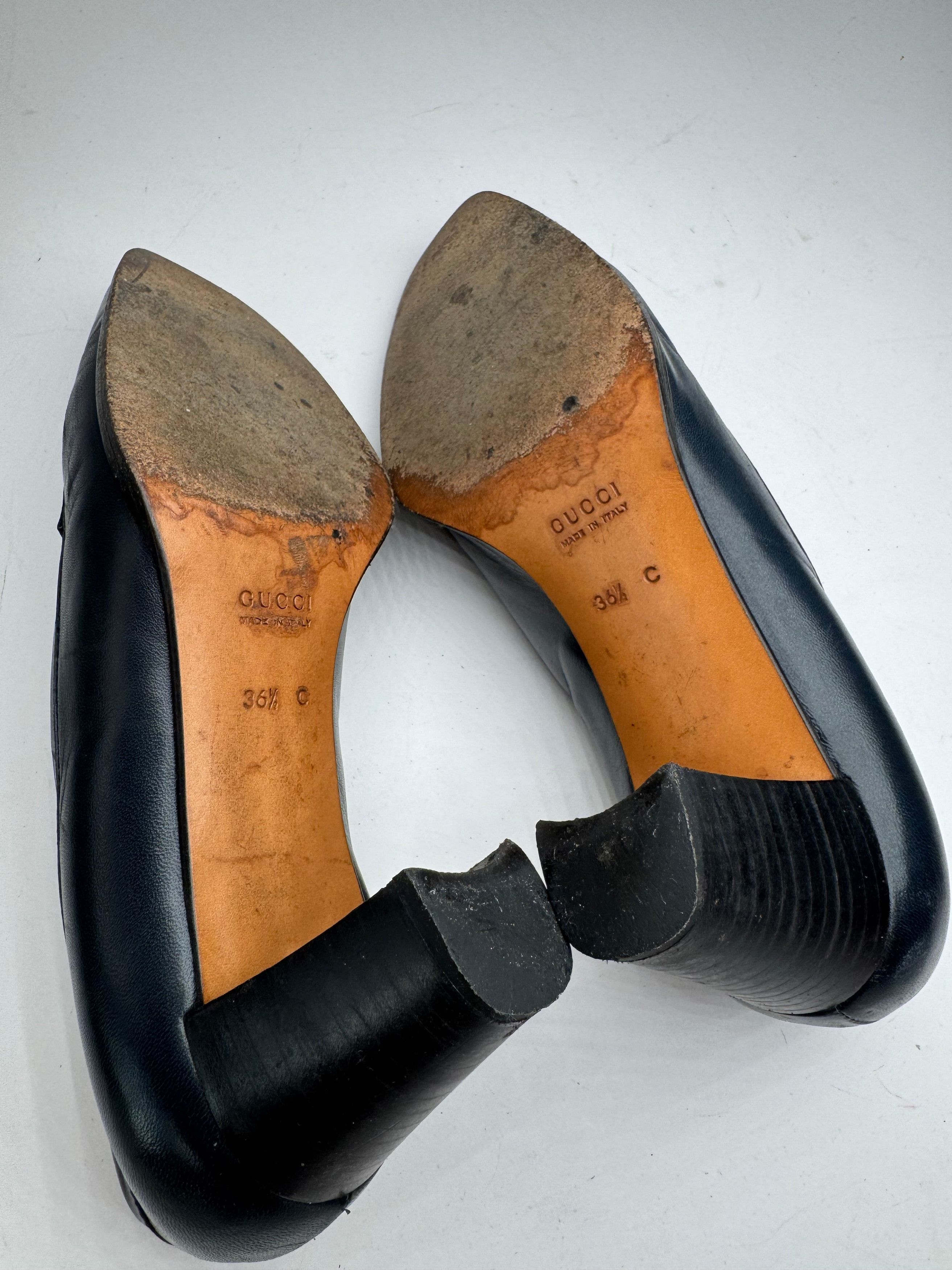Gucci Vintage Horsebit Patent Leather Pumps 36,5 Size US 6 / IT 36 - 6 Thumbnail