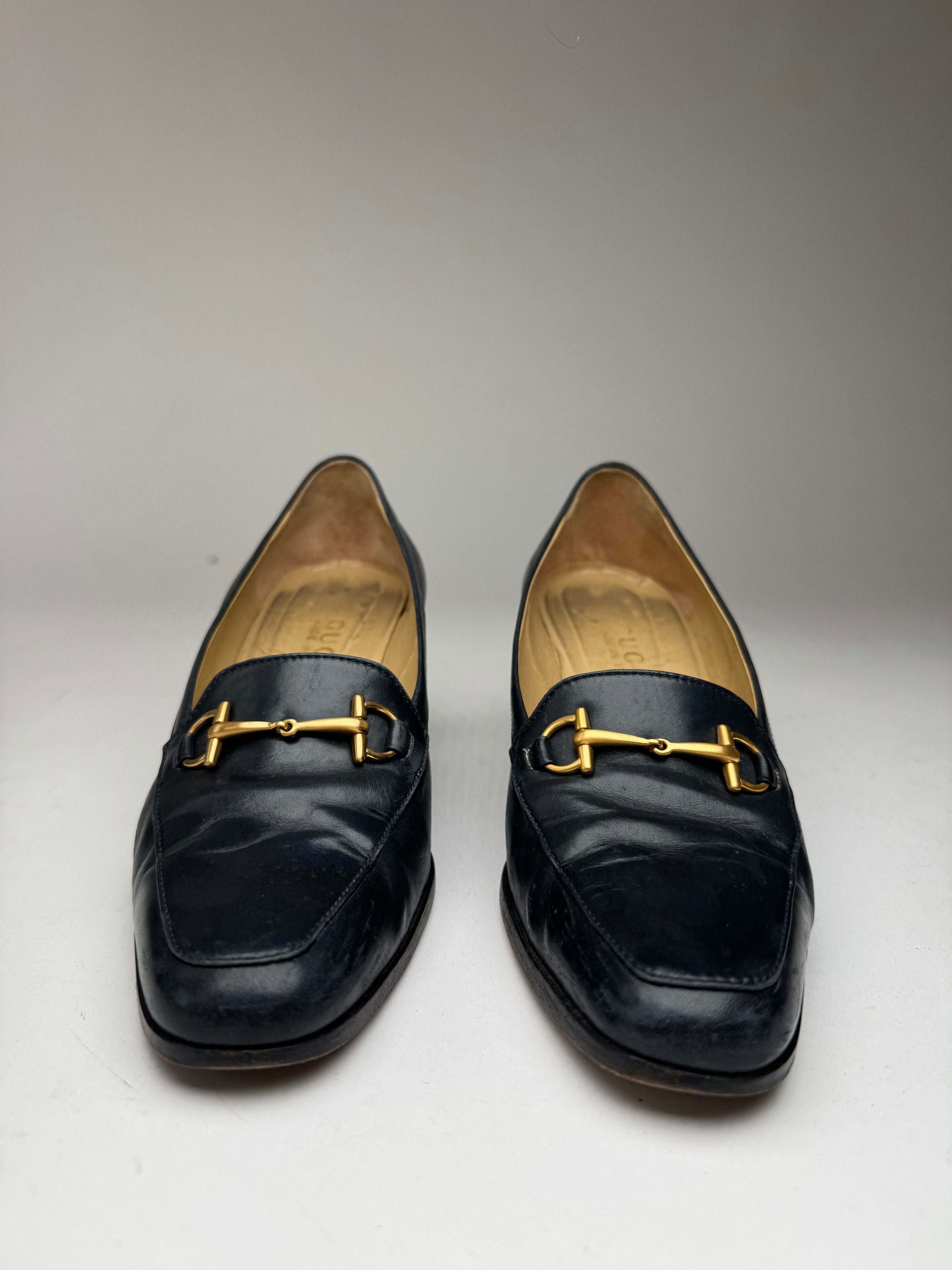 Gucci Vintage Horsebit Patent Leather Pumps 36,5 Size US 6 / IT 36 - 9 Thumbnail