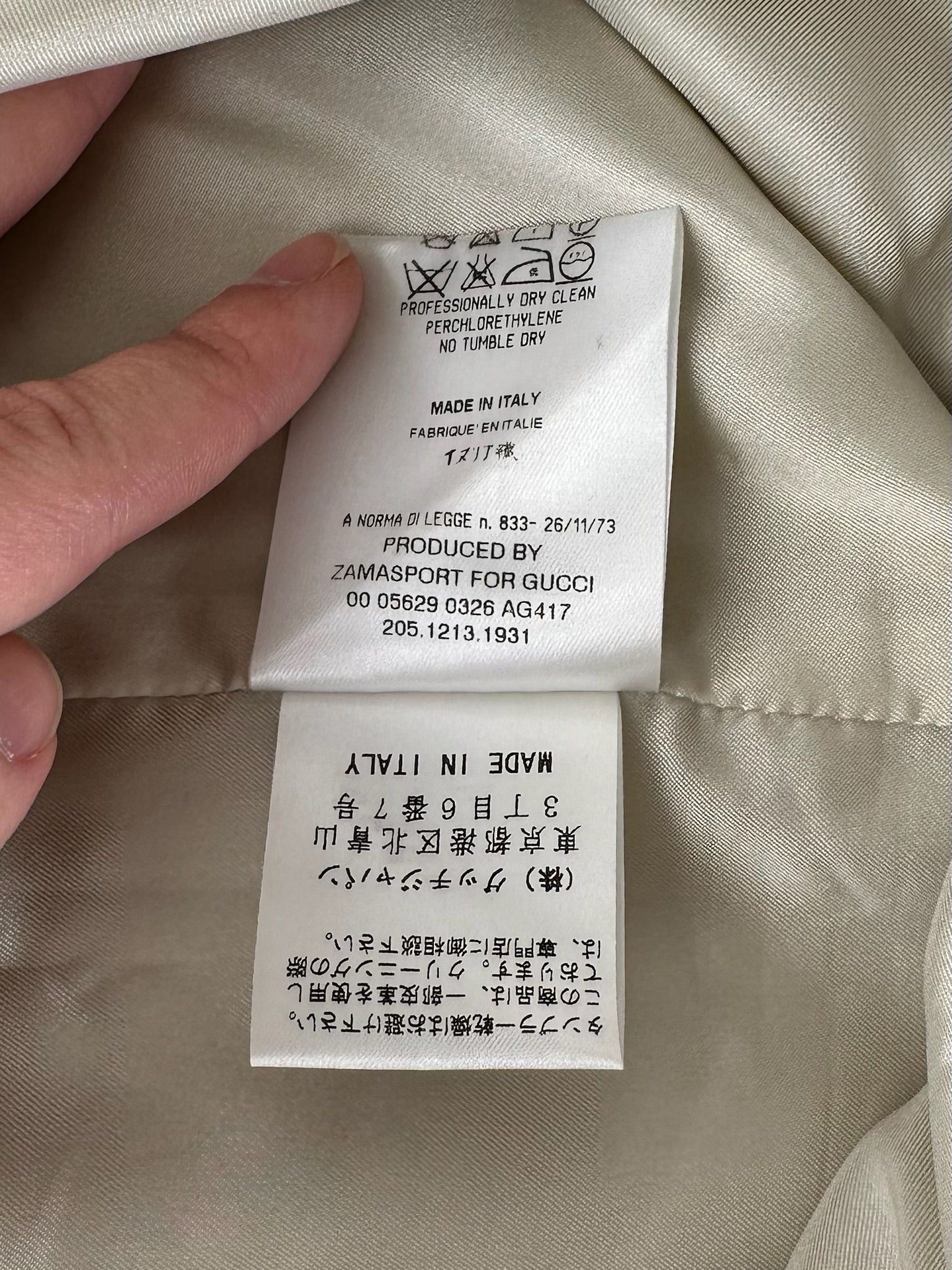 Gucci Vintage Canvas Skirt Beige 40/L Size 30" / US 8 / IT 44 - 3 Thumbnail