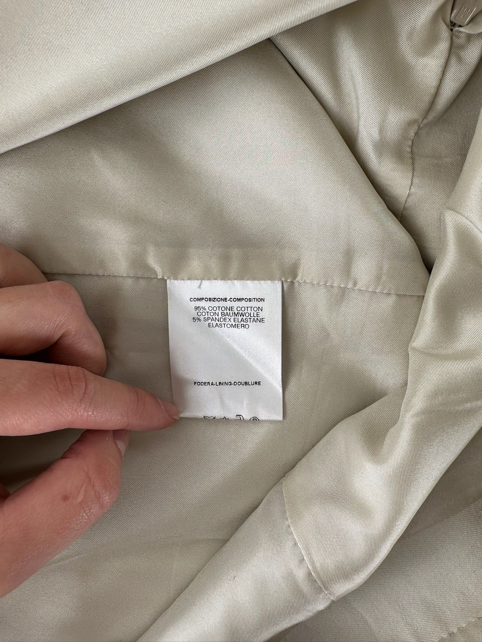 Gucci Vintage Canvas Skirt Beige 40/L Size 30" / US 8 / IT 44 - 4 Thumbnail