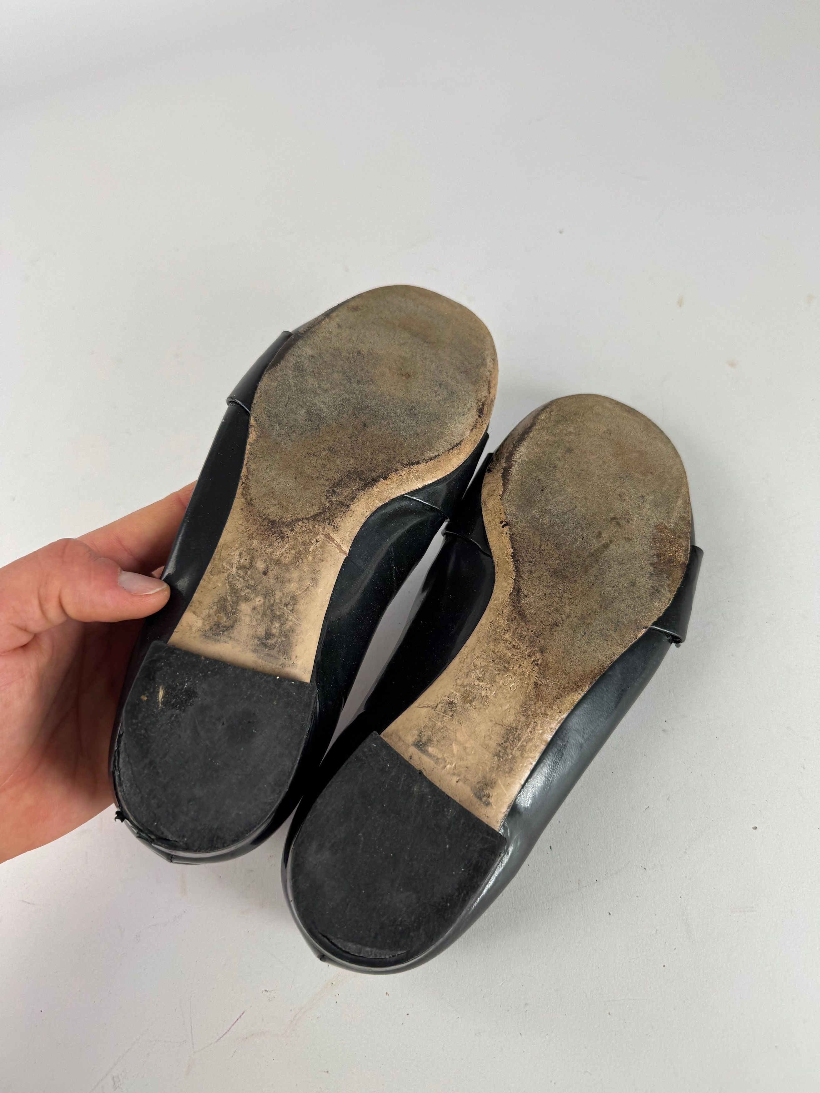 Miu Miu Patent Leather Ballerinas black 38 Size US 7 / IT 37 - 5 Thumbnail