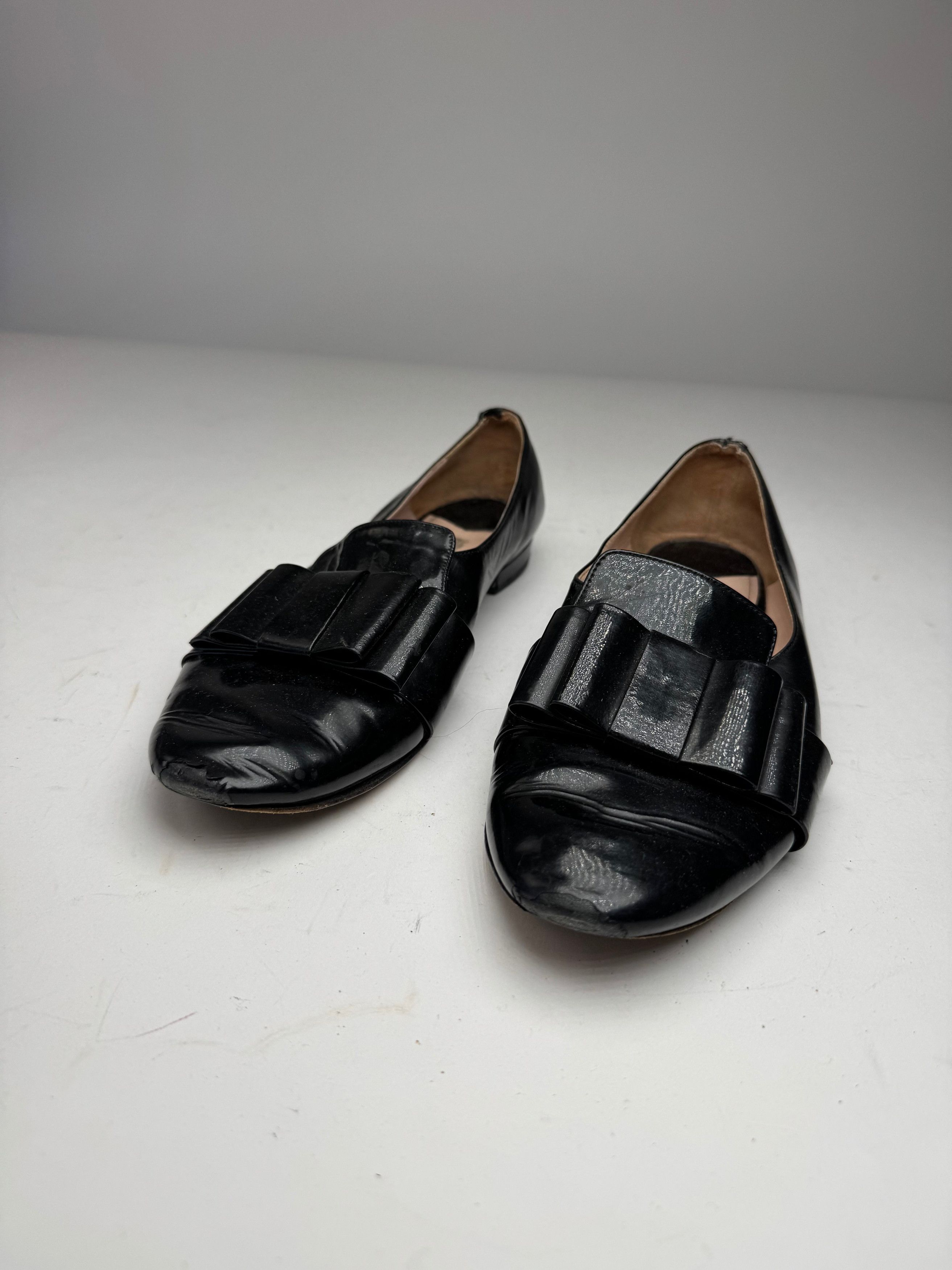 Miu Miu Patent Leather Ballerinas black 38 Size US 7 / IT 37 - 6 Thumbnail