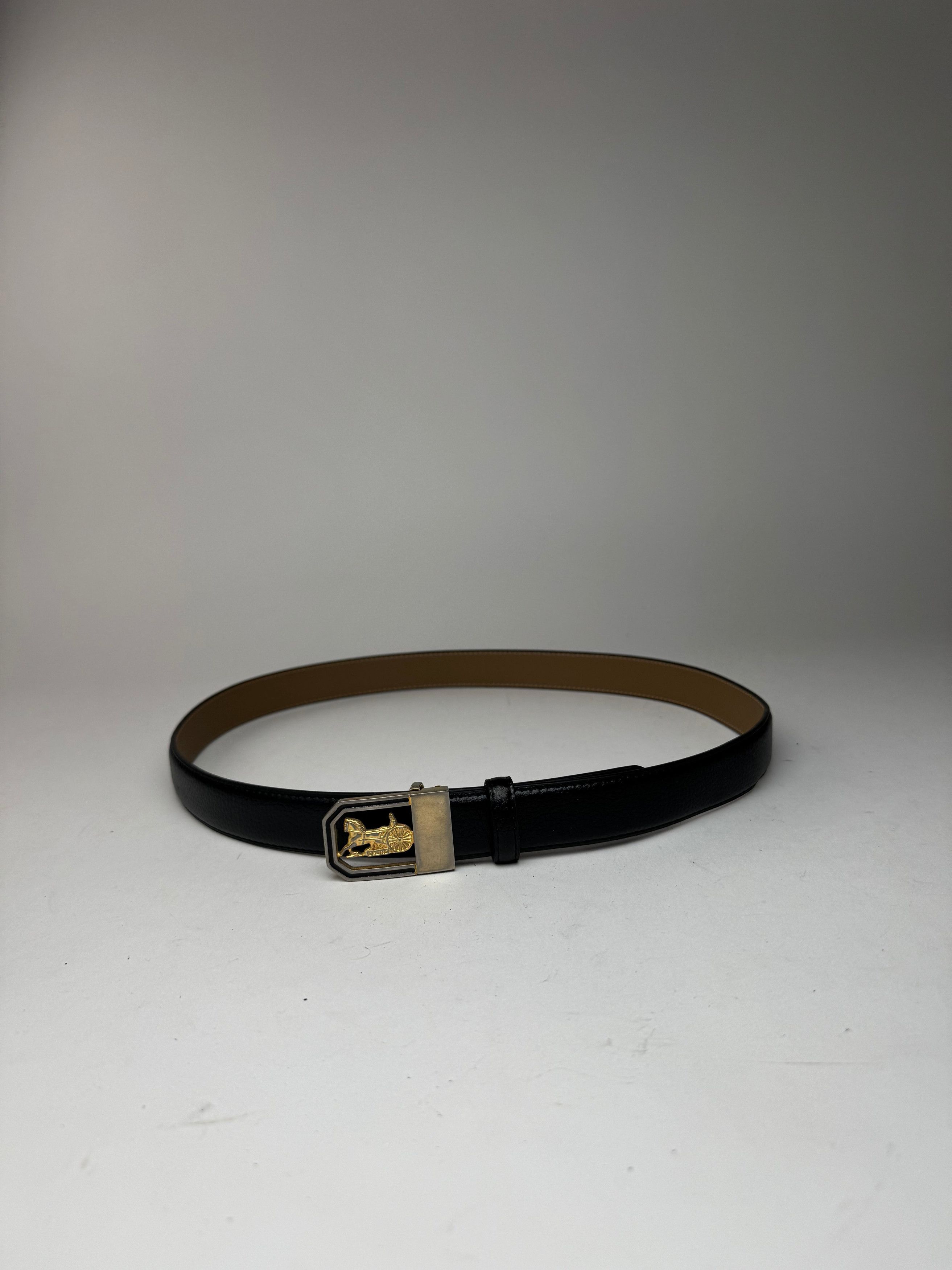 Celine Vintage Leather belt black Size ONE SIZE - 5 Thumbnail