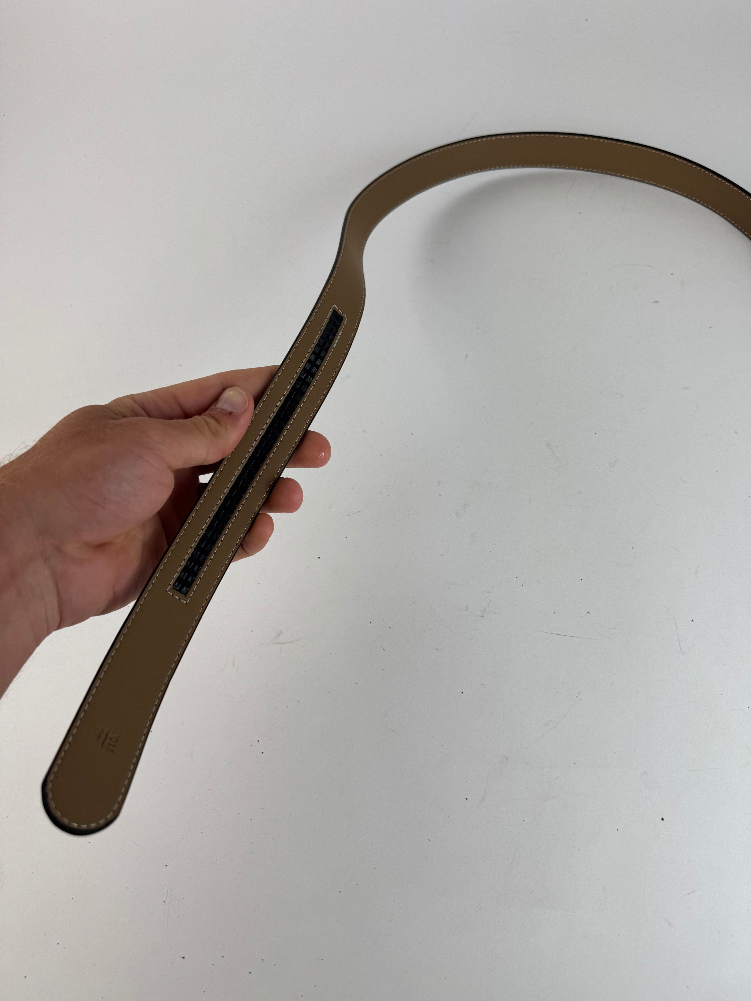 Celine Vintage Leather belt black Size ONE SIZE - 6 Thumbnail