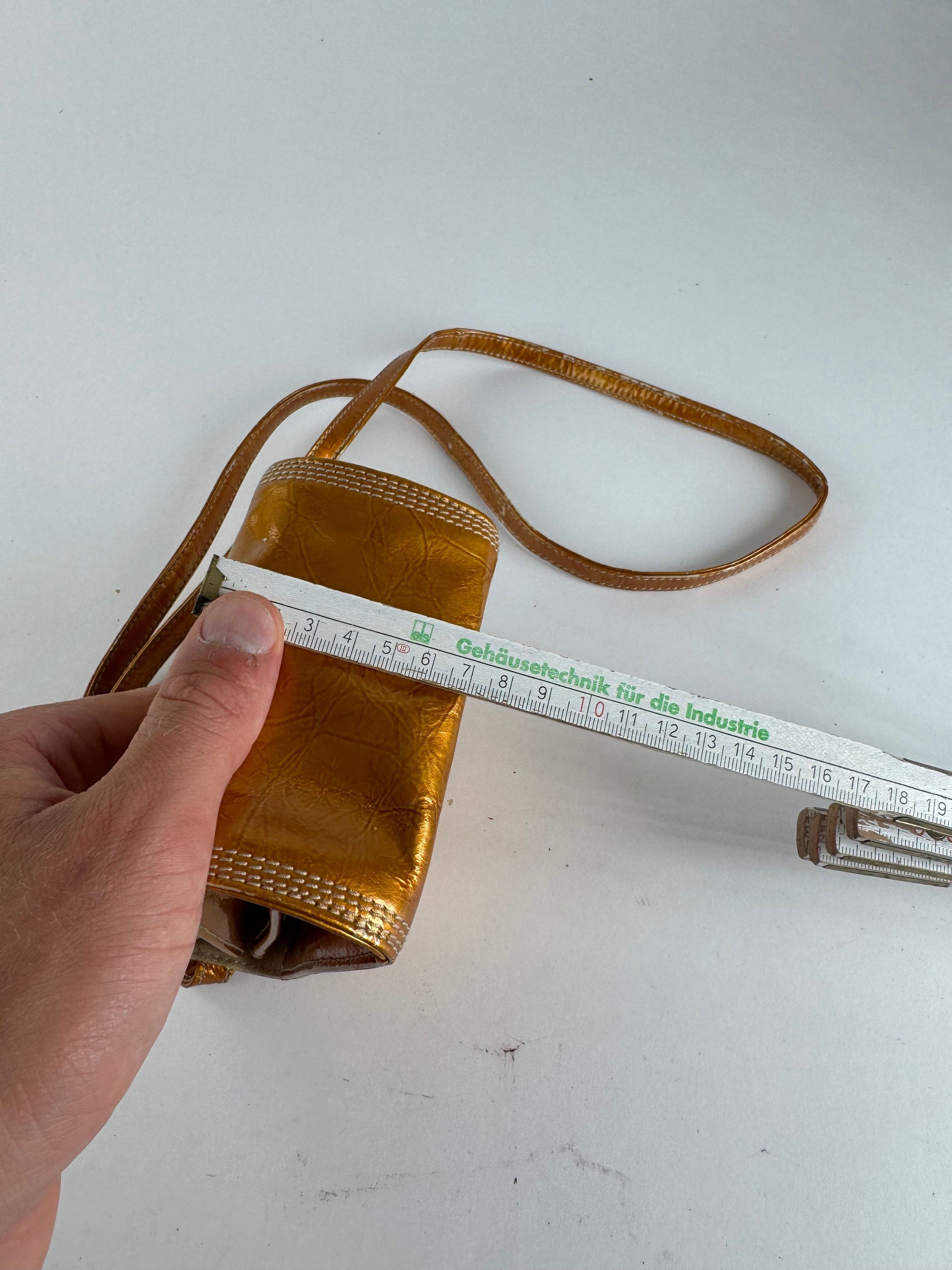 Loewe Vintage Madrid Patent Leather Bag orange golden Size ONE SIZE - 15 Thumbnail