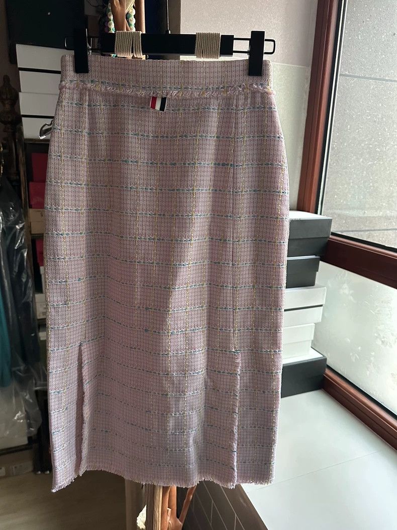 Thom Browne Thom Browne Tweed High-Waist Midi Skirt - dmc Size US 38 / EU 54 - 2 Thumbnail