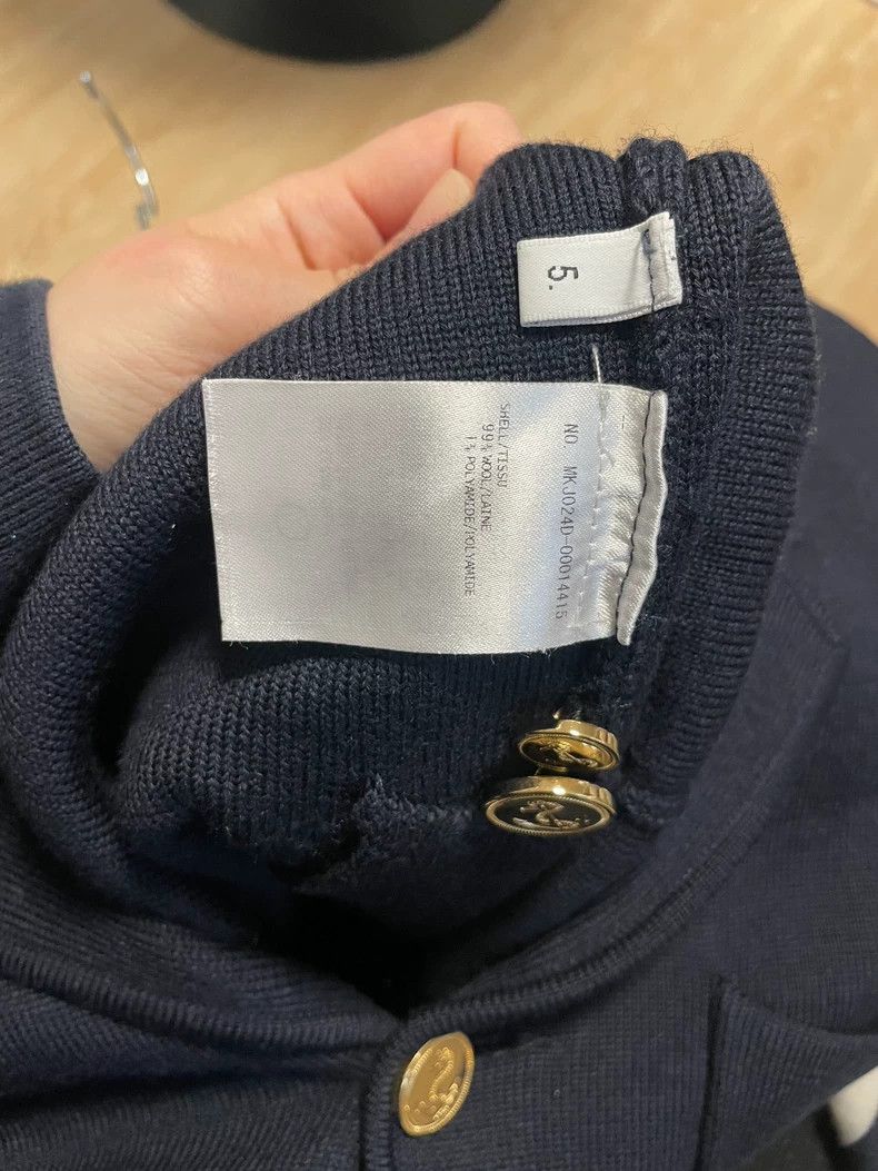 Thom Browne THOM BROWNE Wool Jacket with Arm Stripes - dmc Size US XL / EU 56 / 4 - 5 Thumbnail