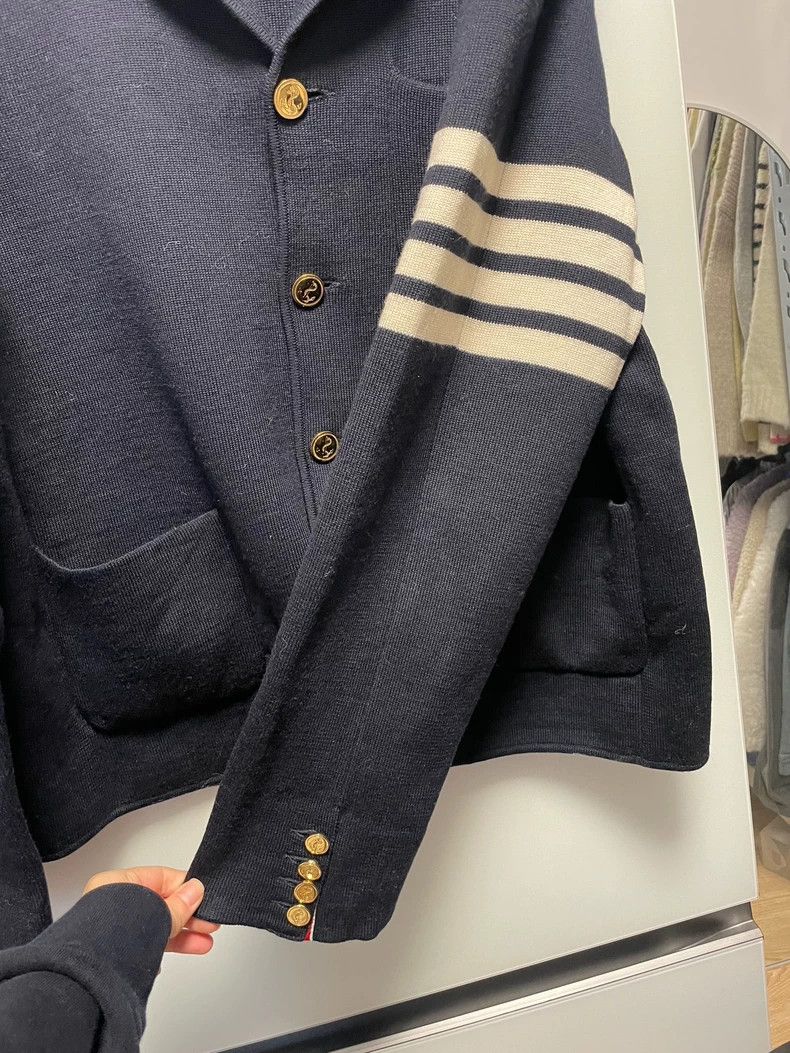 Thom Browne THOM BROWNE Wool Jacket with Arm Stripes - dmc Size US XL / EU 56 / 4 - 2 Thumbnail