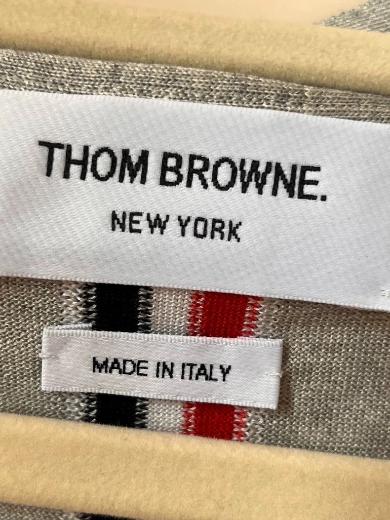 Thom Browne Thom Browne Light Gray Cardigan - dmc Size US L / EU 52-54 / 3 - 3 Thumbnail