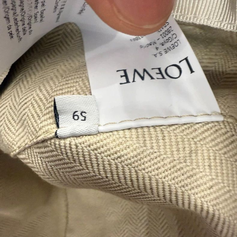 Loewe Loewe Lambskin Brown Ribbon Bucket Hat - dmc Size ONE SIZE - 4 Thumbnail