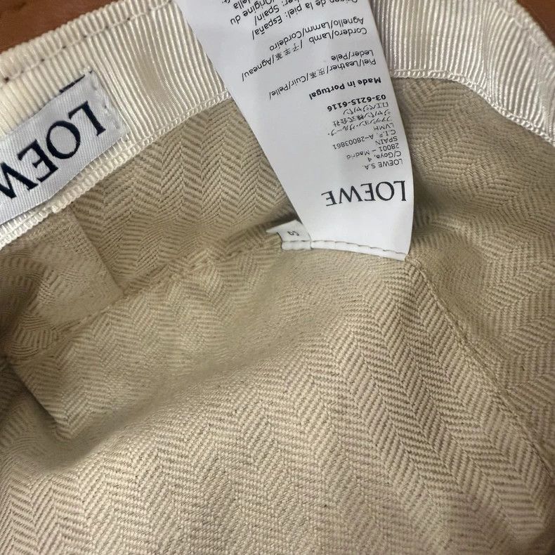 Loewe Loewe Lambskin Brown Ribbon Bucket Hat - dmc Size ONE SIZE - 3 Thumbnail