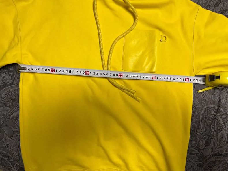 Loewe LOEWE Yellow Logo Hoodie Sweatshirt - dmc Size US XS / EU 42 / 0 - 5 Thumbnail