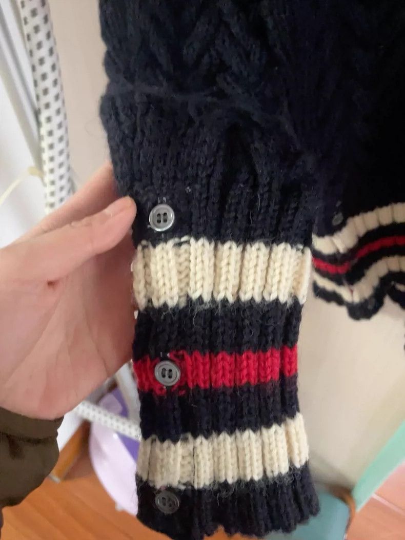 Thom Browne THOM BROWNE Wool Cable Knit Sweater - dmc Size US M / EU 48-50 / 2 - 3 Thumbnail