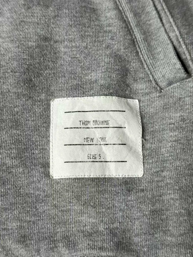 Thom Browne Thom Browne Gray Zip-Up Hoodie - dmc Size US M / EU 48-50 / 2 - 3 Thumbnail