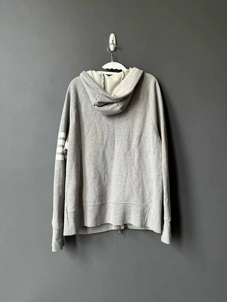 Thom Browne Thom Browne Gray Zip-Up Hoodie - dmc Size US M / EU 48-50 / 2 - 2 Thumbnail