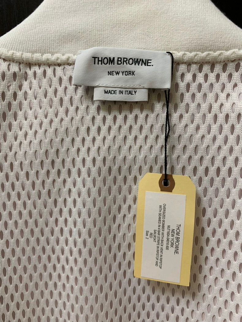 Thom Browne Thom Browne Oversized Red Bomber Jacket - dmc Size US M / EU 48-50 / 2 - 7 Thumbnail