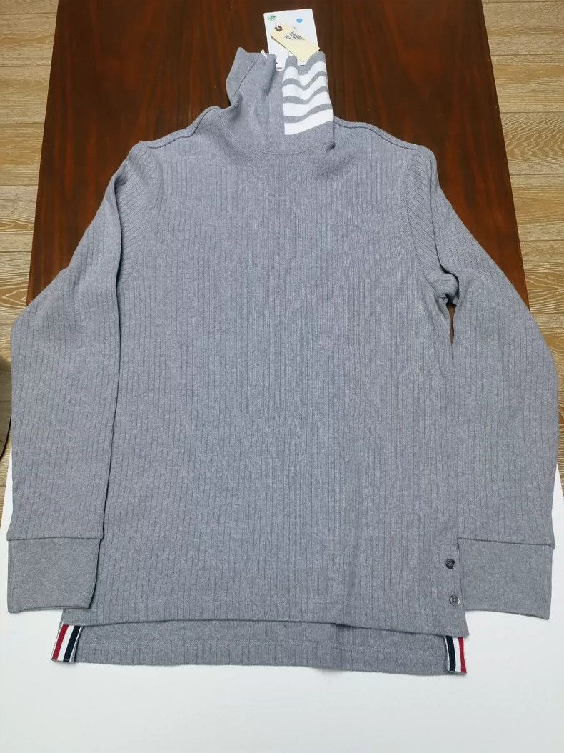 Thom Browne Thom Browne Collared Sweatshirt with Stripes - dmc Size US M / EU 48-50 / 2 - 3 Thumbnail