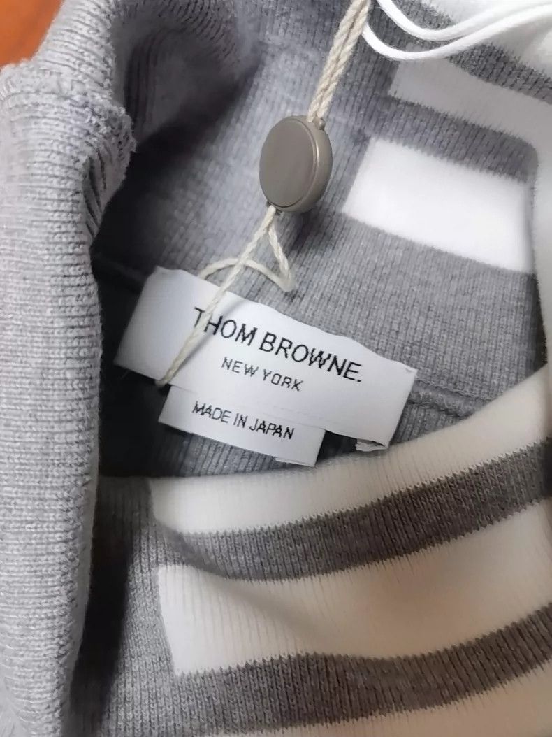Thom Browne Thom Browne Collared Sweatshirt with Stripes - dmc Size US M / EU 48-50 / 2 - 7 Thumbnail