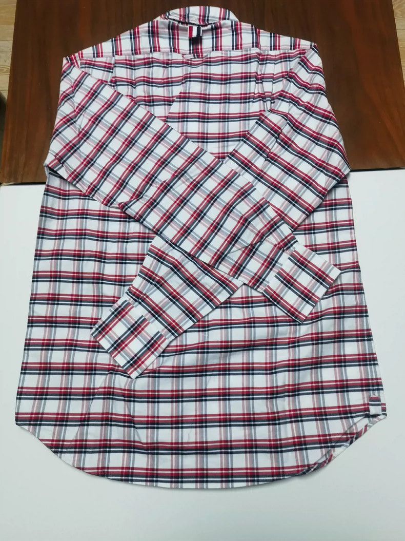 Thom Browne Thom Browne Plaid Long Sleeve Shirt - dmc Size US M / EU 48-50 / 2 - 2 Thumbnail