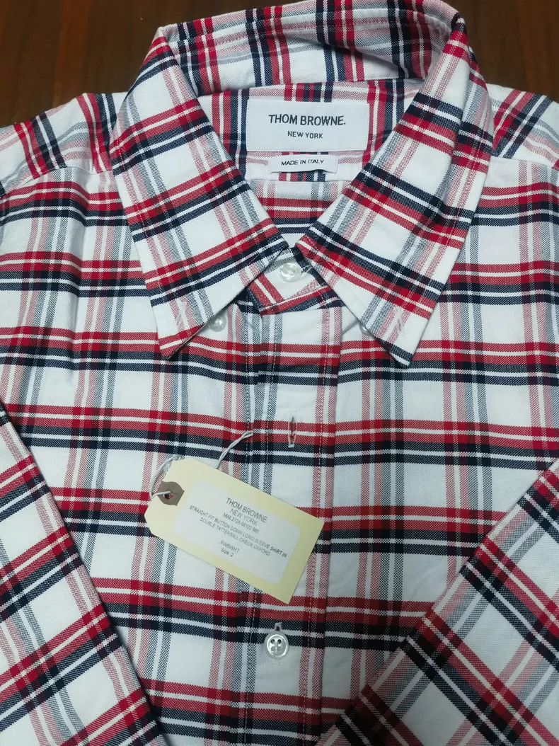 Thom Browne Thom Browne Plaid Long Sleeve Shirt - dmc Size US M / EU 48-50 / 2 - 3 Thumbnail