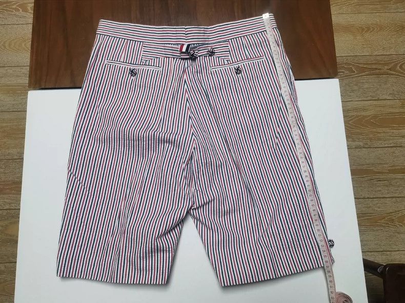 Thom Browne Thom Browne Classic Stripe Shorts - dmc Size US 32 / EU 48 - 2 Thumbnail