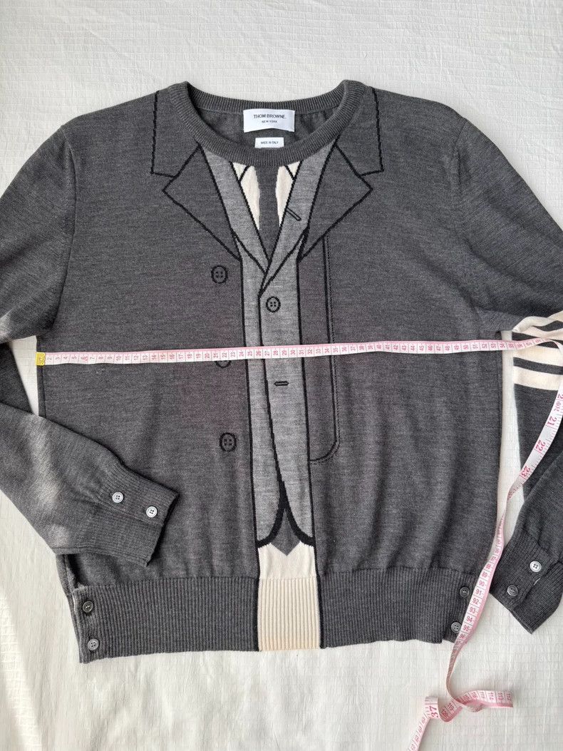 Thom Browne Thom Browne TB Knit Sweater with Stripes - dmc Size US M / EU 48-50 / 2 - 5 Thumbnail