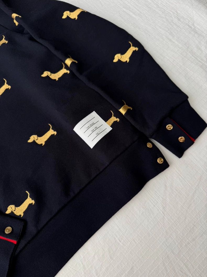 Thom Browne Thom Browne TB Gold Dog Embroidered Sweatshirt - dmc Size US M / EU 48-50 / 2 - 2 Thumbnail