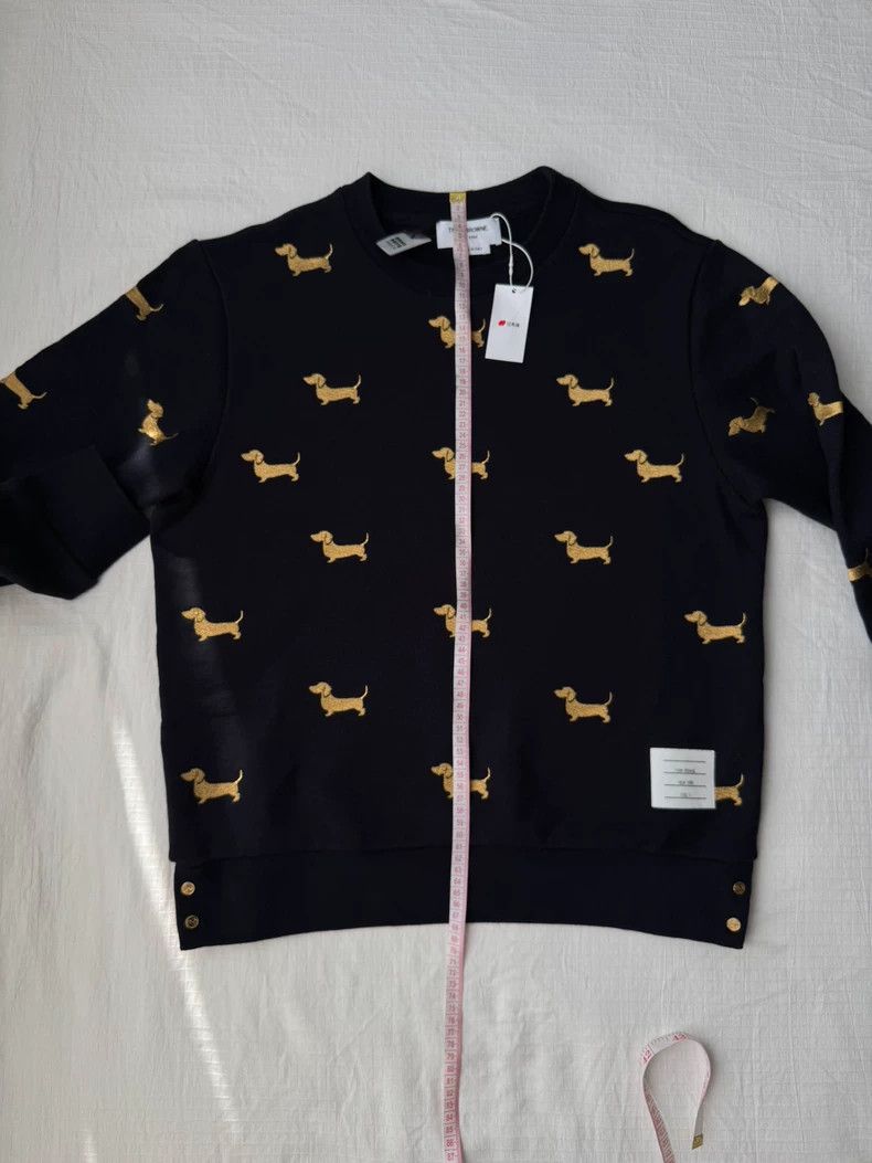 Thom Browne Thom Browne TB Gold Dog Embroidered Sweatshirt - dmc Size US M / EU 48-50 / 2 - 7 Thumbnail