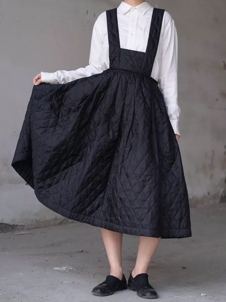Comme des Garcons COMME des GARCONS Black Quilted Jumpsuit - dmc Size US 33 - 8 Thumbnail