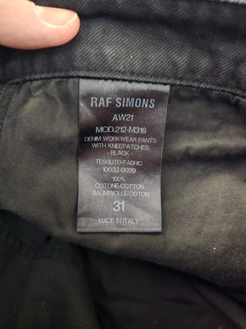 Raf Simons Raf Simons 21AW Wide-Leg Denim Jeans - dmc Size US 31 - 2 Thumbnail
