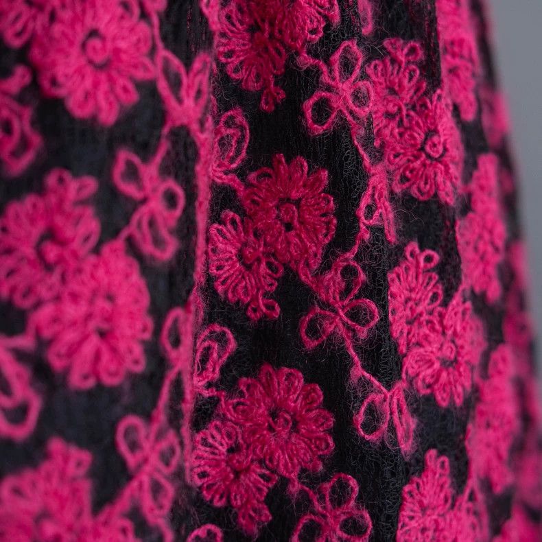 Comme des Garcons COMME des GARCONS Wool Flower Skirt - dmc Size US 28 / EU 44 - 6 Thumbnail