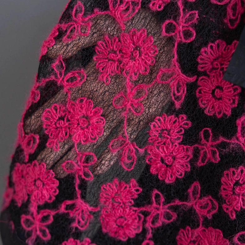 Comme des Garcons COMME des GARCONS Wool Flower Skirt - dmc Size US 28 / EU 44 - 5 Thumbnail