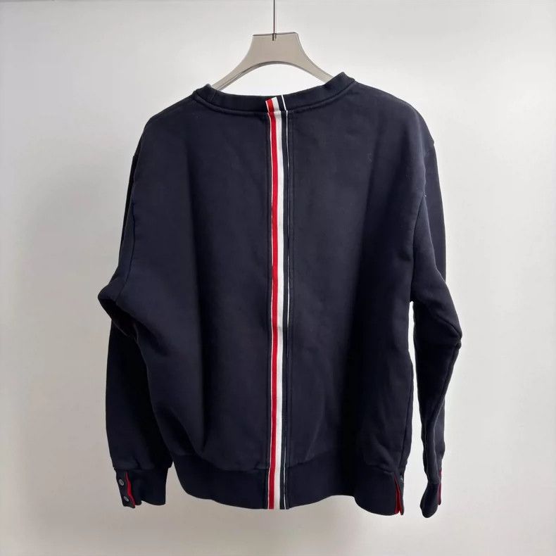 Thom Browne Thom Browne Navy Blue Sweatshirt - dmc Size US M / EU 48-50 / 2 - 2 Thumbnail