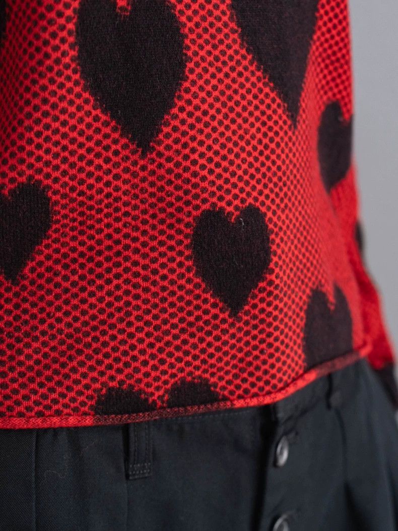 Comme des Garcons COMME des GARCONS Heart Wool Knit Top - dmc Size US M / EU 48-50 / 2 - 7 Thumbnail