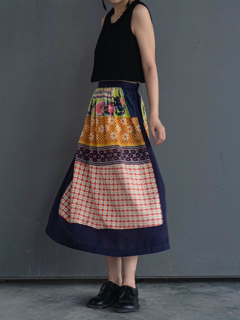 Comme des Garcons COMME des GARCONS Floral Patchwork Skirt - dmc Size US 28 / EU 44 - 5 Thumbnail
