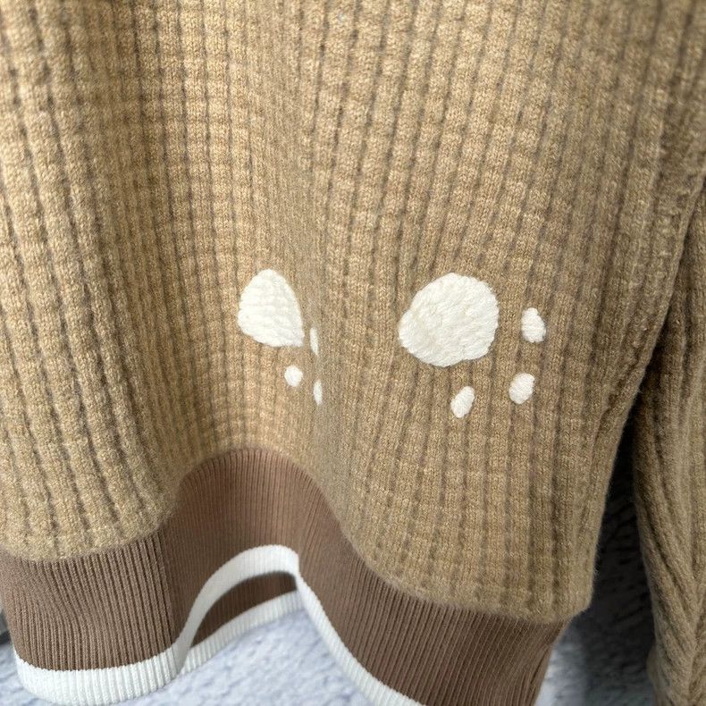 Thom Browne THOM BROWNE Men's Brown Wool Sweater - dmc Size US L / EU 52-54 / 3 - 4 Thumbnail