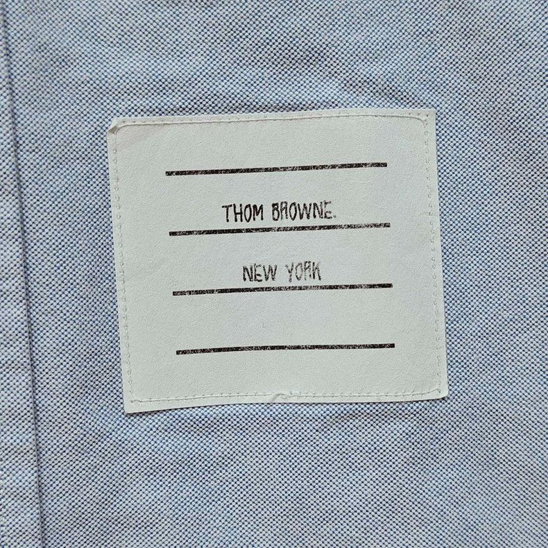 Thom Browne THOM BROWNE Light Blue Oxford Shirt - dmc Size US M / EU 48-50 / 2 - 4 Thumbnail