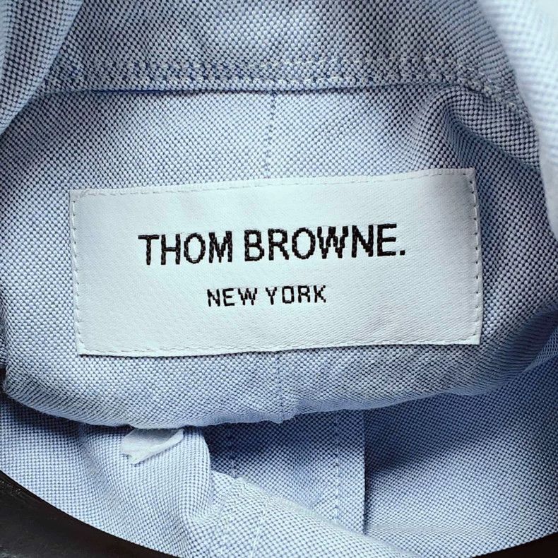 Thom Browne THOM BROWNE Light Blue Oxford Shirt - dmc Size US M / EU 48-50 / 2 - 3 Thumbnail