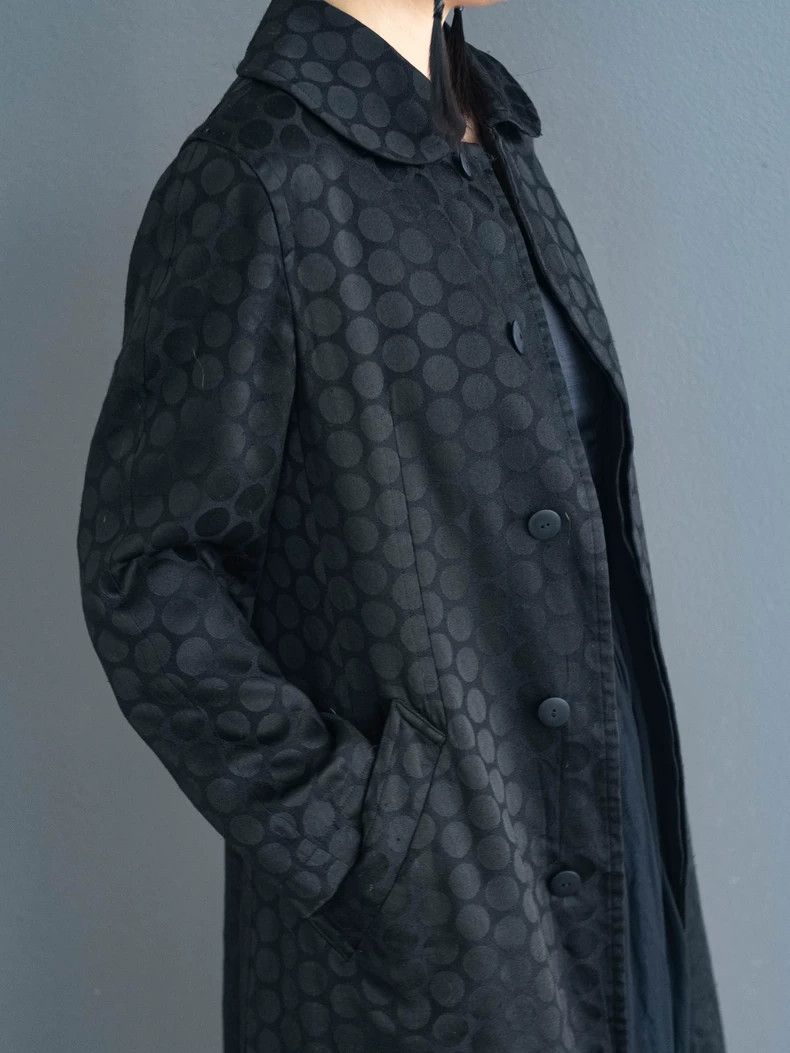 Comme des Garcons COMME des GARCONS Polka Dot Trench Coat - dmc Size US M / EU 48-50 / 2 - 2 Thumbnail