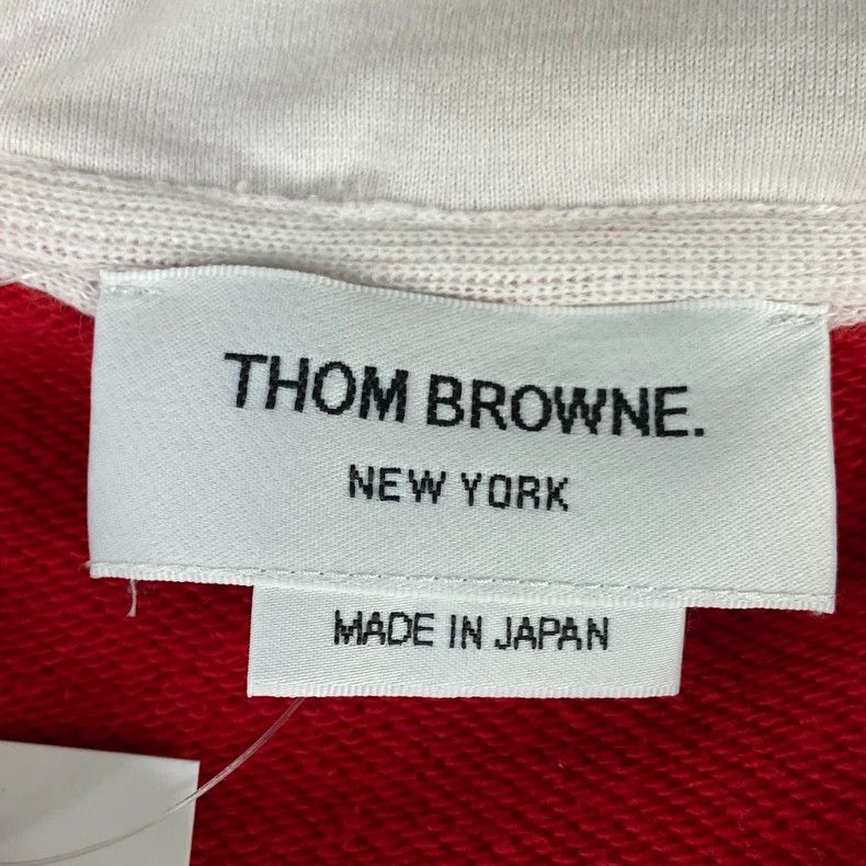 Thom Browne Thom Browne Striped Zip Hoodie - dmc Size US M / EU 48-50 / 2 - 5 Thumbnail