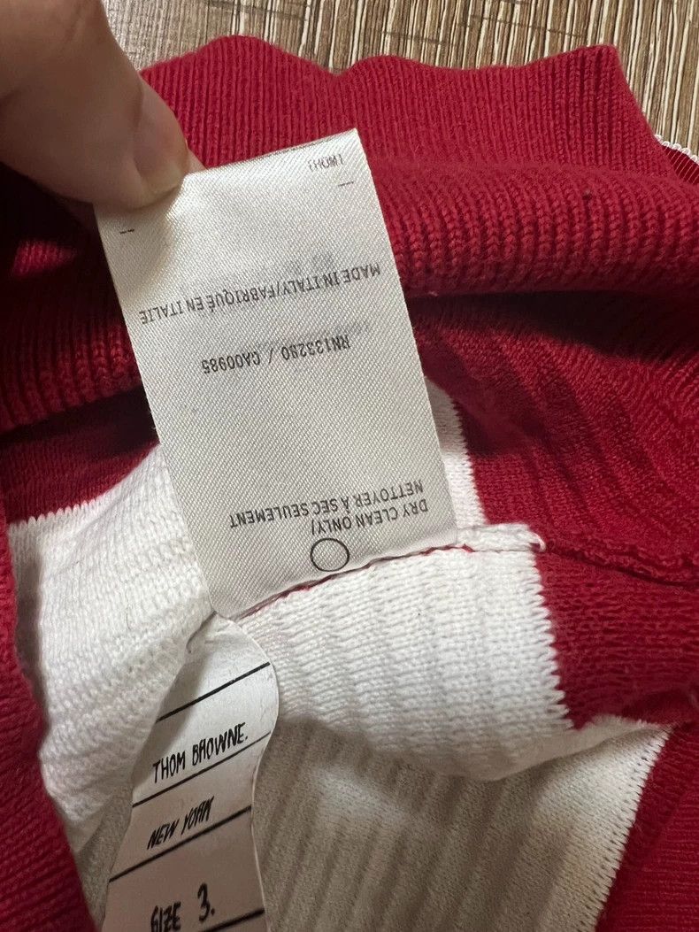 Thom Browne THOM BROWNE Striped Space Cotton Sweatshirt - dmc Size US L / EU 52-54 / 3 - 4 Thumbnail