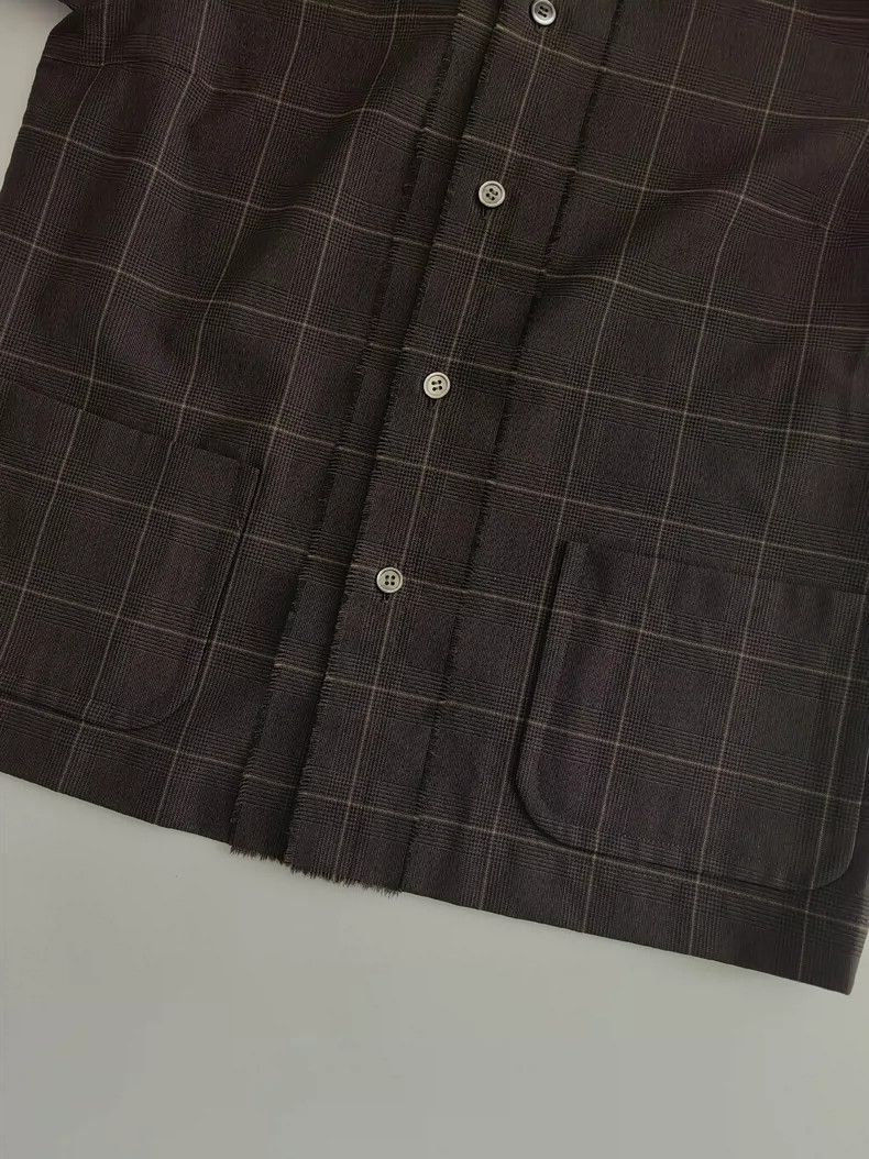 Comme des Garcons COMME des GARCONS Brown Plaid Wool Shirt - dmc Size US M / EU 48-50 / 2 - 4 Thumbnail