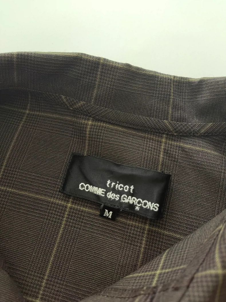 Comme des Garcons COMME des GARCONS Brown Plaid Wool Shirt - dmc Size US M / EU 48-50 / 2 - 7 Thumbnail