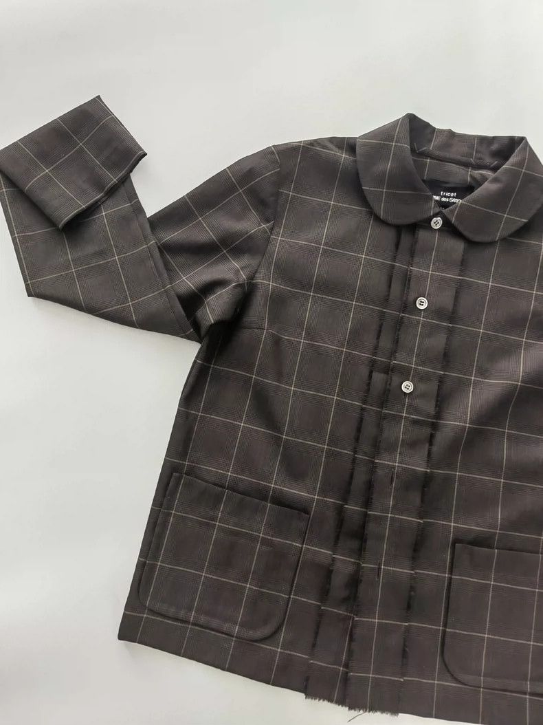 Comme des Garcons COMME des GARCONS Brown Plaid Wool Shirt - dmc Size US M / EU 48-50 / 2 - 5 Thumbnail