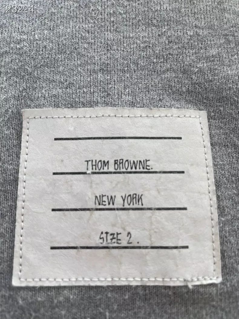 Thom Browne Thom Browne Stripe Logo Crewneck Sweatshirt - dmc Size US M / EU 48-50 / 2 - 4 Thumbnail