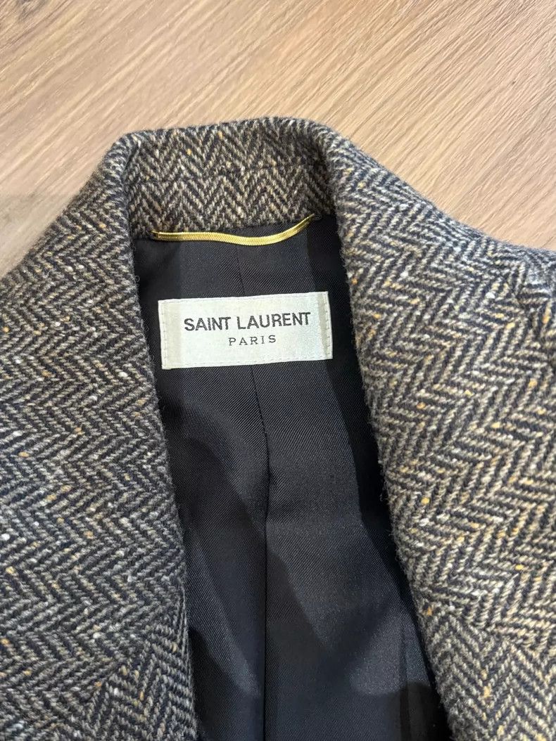 Yves Saint Laurent YSL Short Brown Blazer Jacket Size US M / EU 48-50 / 2 - 3 Thumbnail