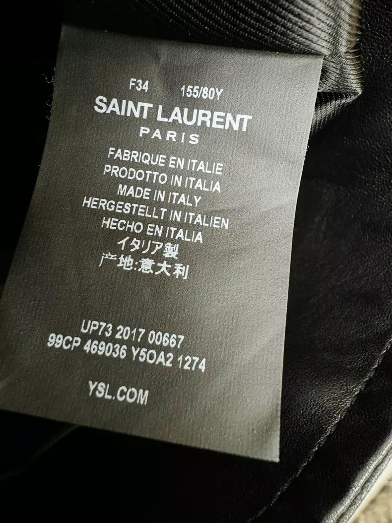 Saint Laurent Paris Saint Laurent Leather Biker Jacket Size US S / EU 44-46 / 1 - 4 Thumbnail