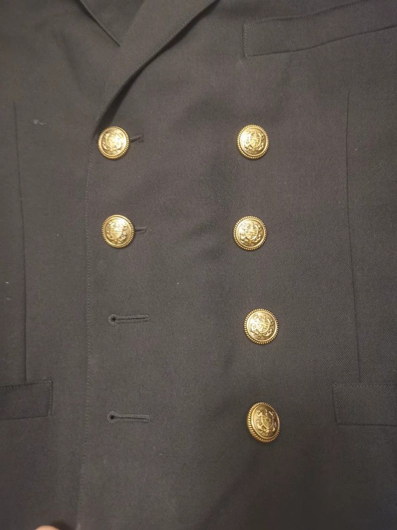 Saint Laurent Paris Saint Laurent Double-Breasted Military Jacket Size US S / EU 44-46 / 1 - 5 Thumbnail