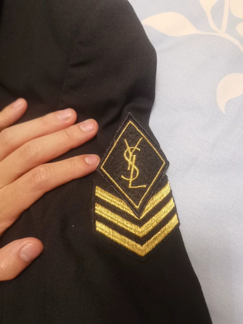 Saint Laurent Paris Saint Laurent Double-Breasted Military Jacket Size US S / EU 44-46 / 1 - 4 Thumbnail